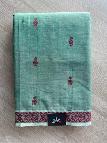 Woven Butta Cotton Saree - 33566
