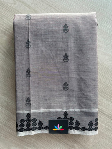 Woven Butta Cotton Saree - 33570