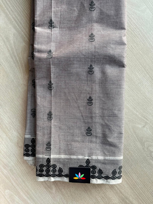 Woven Butta Cotton Saree - 33570
