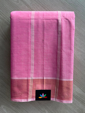 Striped Cotton Saree - 33573