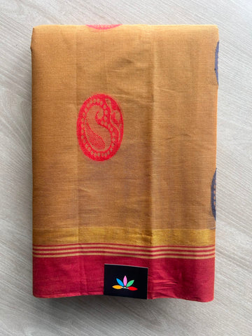 Contrast Border Woven Cotton Saree - 33581
