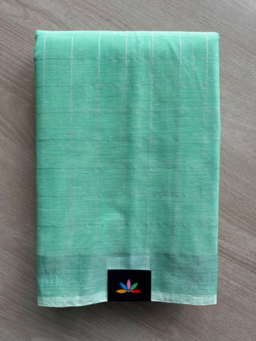 Checked Cotton Saree - 33588