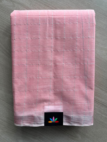 Checked Cotton Saree - 33589