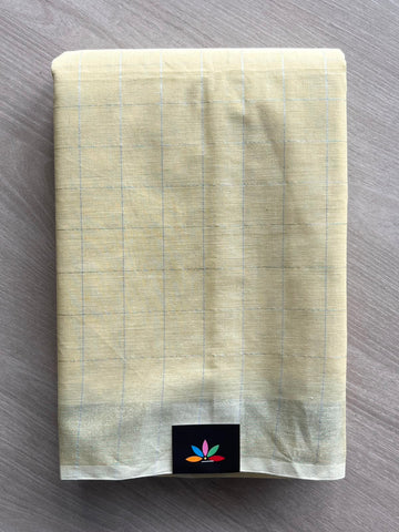 Checked Cotton Saree - 33590