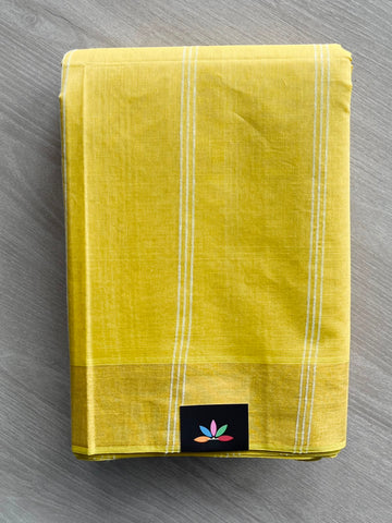 Simple Striped Cotton Saree - 35234
