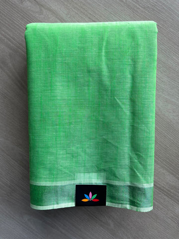 Simple Border Cotton Saree - 35242