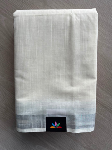 Simple Border Cotton Saree - 35252