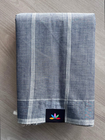 Simple Striped Cotton Saree - 35289