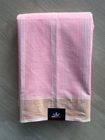 Simple Striped Cotton Saree - 35290