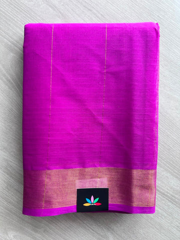 Zari Striped Cotton Saree - 35314