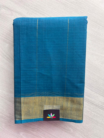 Zari Striped Cotton Saree - 35318