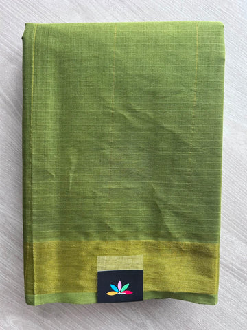 Zari Striped Cotton Saree - 35320