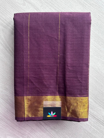 Zari Striped Cotton Saree - 35325
