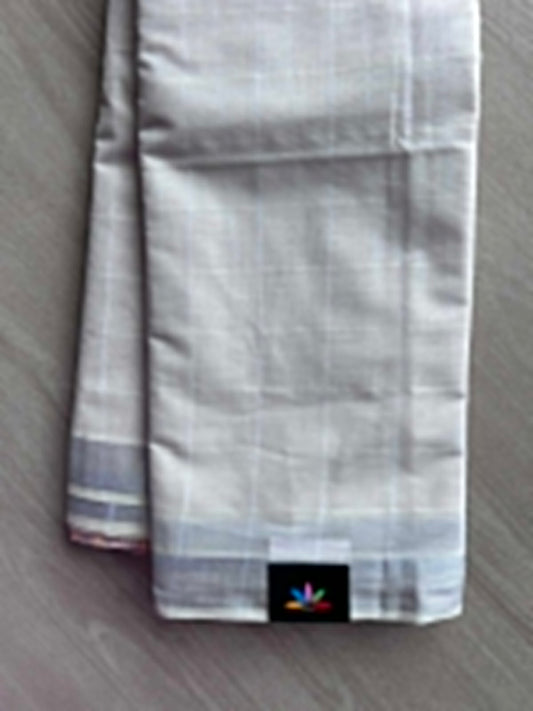 Simple Checked Cotton Saree - 35342