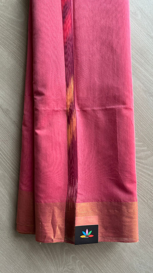 Ikkat Pallu Cotton Silk Saree -25372