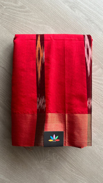 Ikkat Pallu Cotton Silk Saree -25379