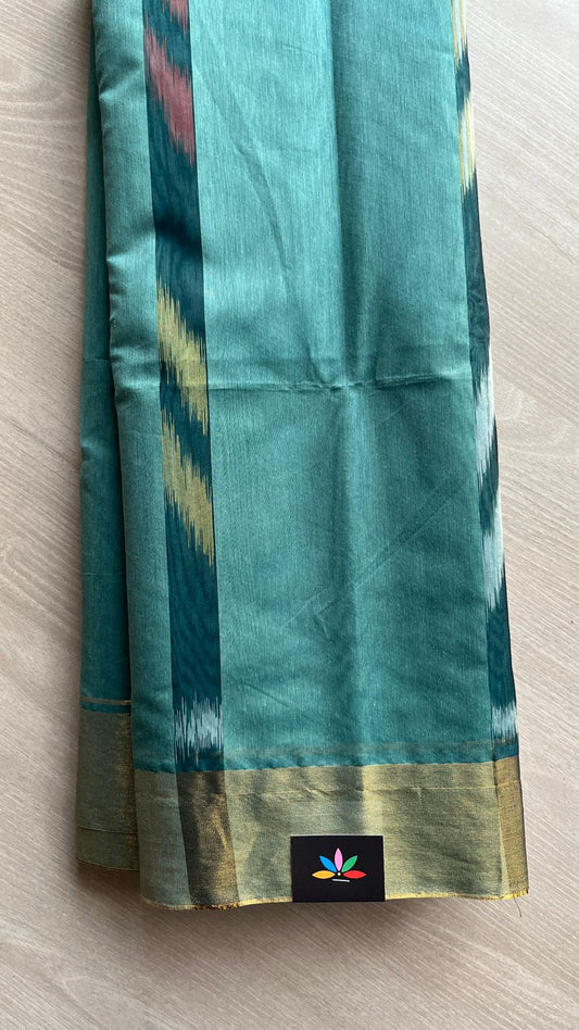 Ikkat Pallu Cotton Silk Saree -25374
