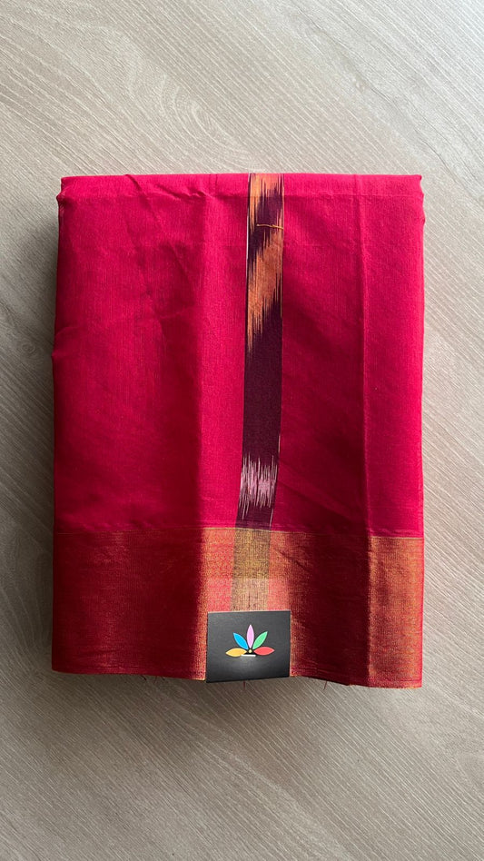 Ikkat Pallu Cotton Silk Saree -25375