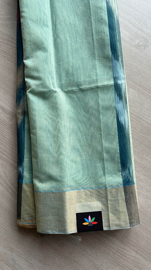Ikkat Pallu Cotton Silk Saree -25376