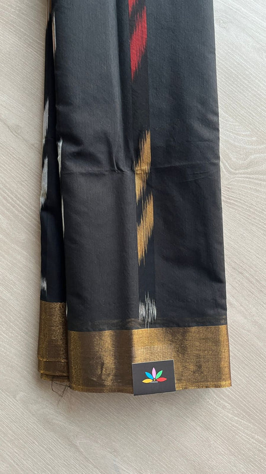 Ikkat Pallu Cotton Silk Saree -25377