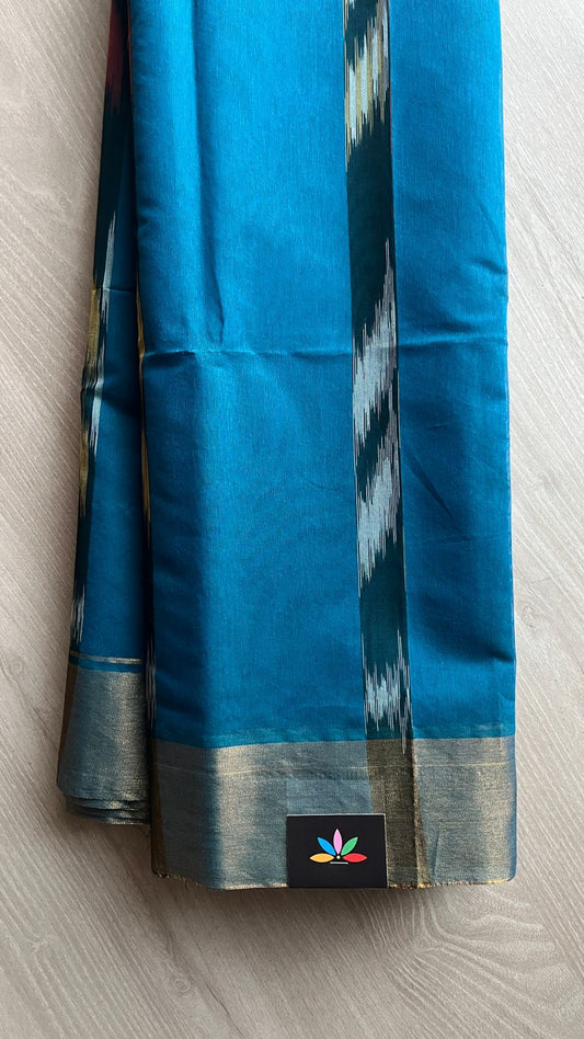 Ikkat Pallu Cotton Silk Saree -25378