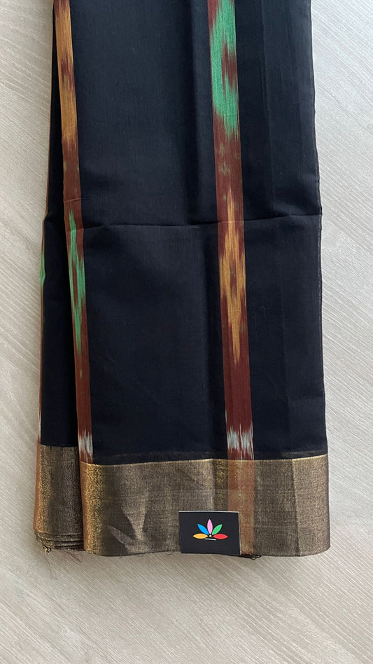 Ikkat Pallu Cotton Silk Saree -25380