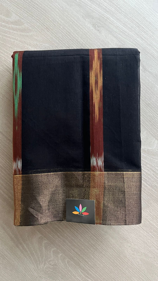 Ikkat Pallu Cotton Silk Saree -25380