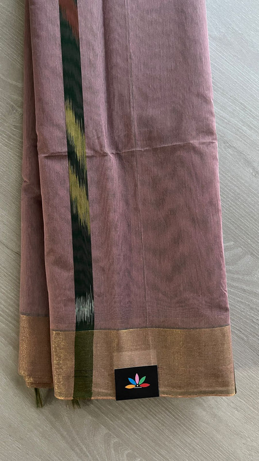 Ikkat Pallu Cotton Silk Saree -25382