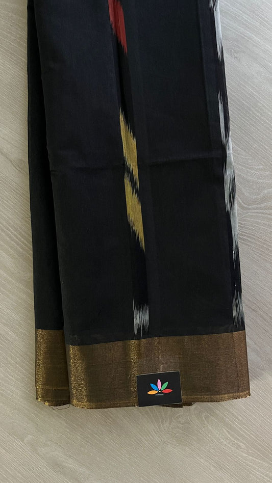 Ikkat Pallu Cotton Silk Saree -25383