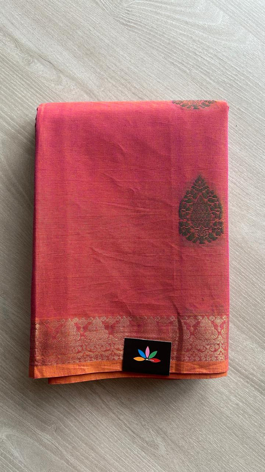 The Heritage Edit – Woven Butta Cotton Saree -25388