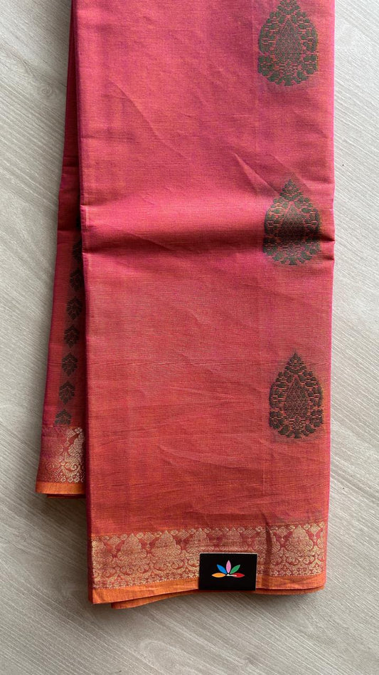 The Heritage Edit – Woven Butta Cotton Saree -25388