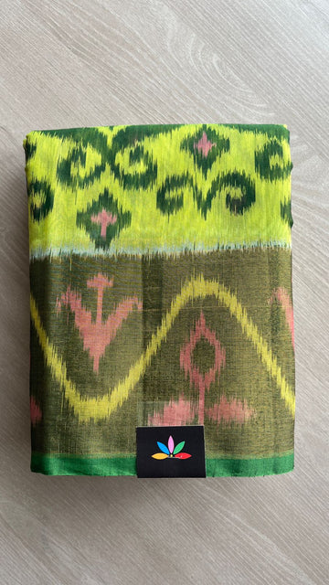 Varnikaa - All Over Ikkat Silk Cotton Saree -25394