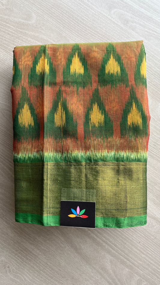 Varnikaa - All Over Ikkat Silk Cotton Saree -25396