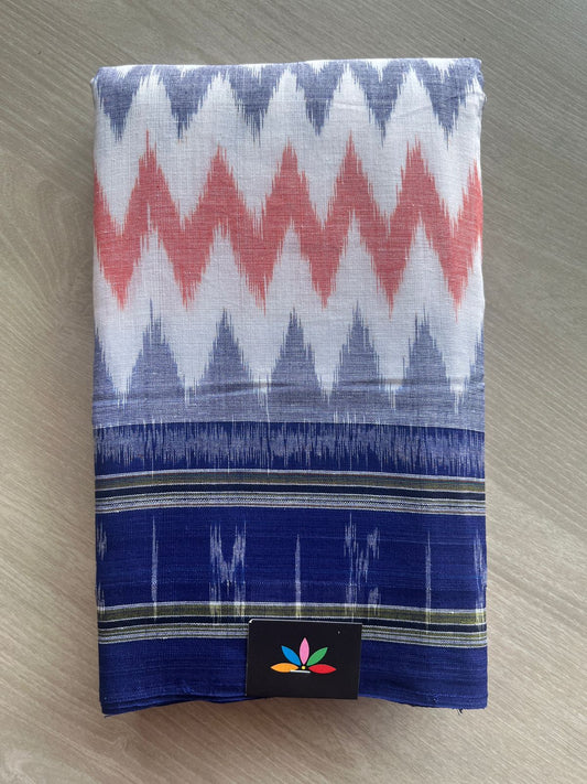 Handloom Orissa Ikkat Cotton Saree (Without blouse) - 32057