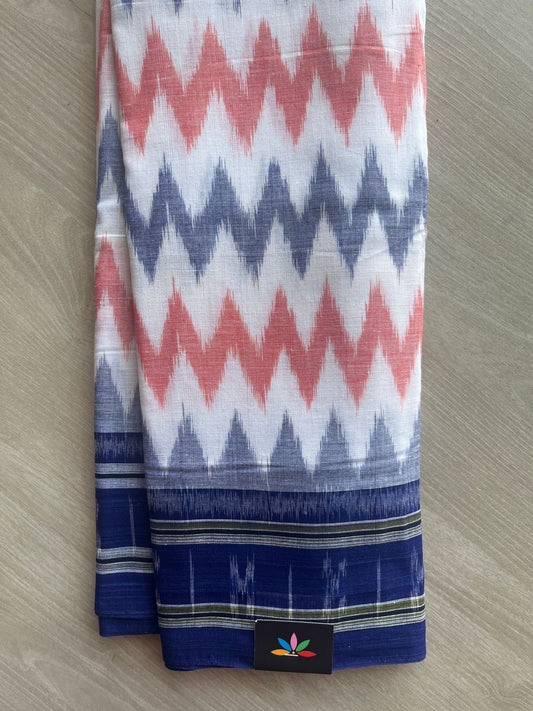 Handloom Orissa Ikkat Cotton Saree (Without blouse) - 32057