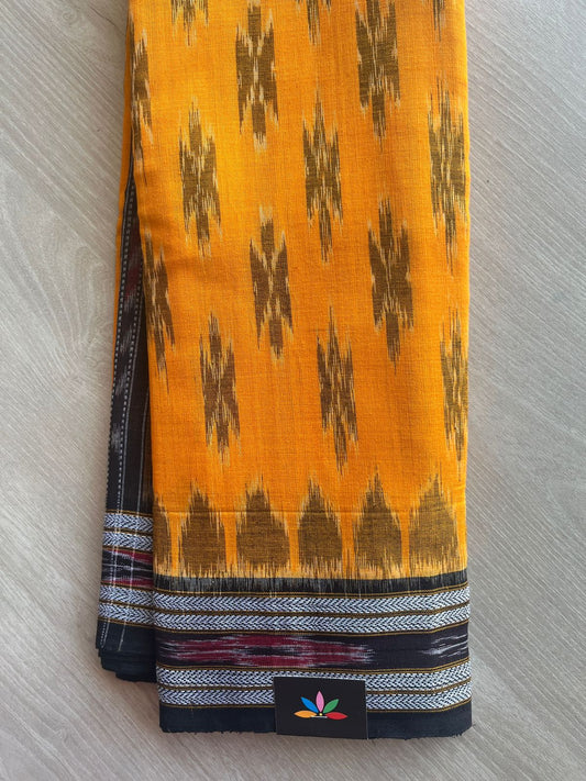 Handloom Orissa Ikkat Cotton Saree (Without blouse) - 32062