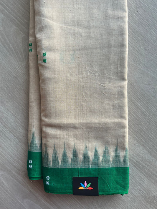 Handloom Orissa Ikkat Cotton Saree (Without blouse) - 32071