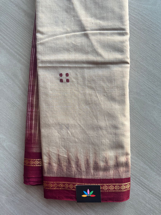 Handloom Orissa Ikkat Cotton Saree (Without blouse) - 32074