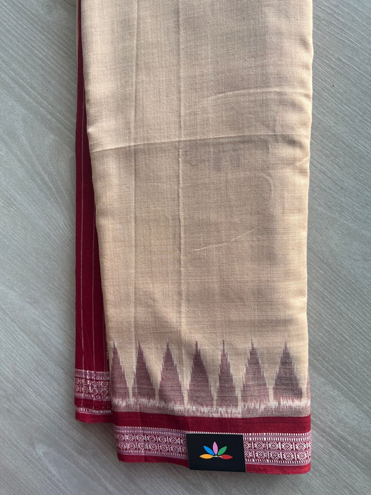 Handloom Orissa Ikkat Cotton Saree - 32079_32080