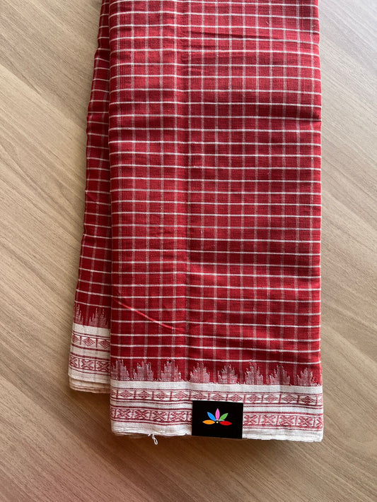 Handspun Ponduru Cotton Saree -13722