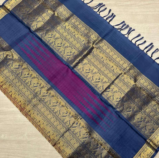 Pink Handwoven 1000 Butta Kancheevaram Soft Silk Saree-2324