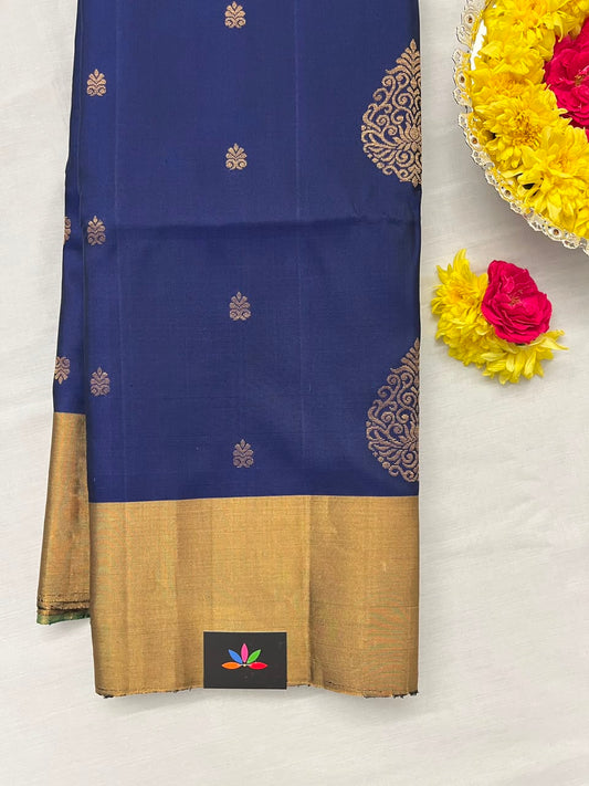 Exclusive Zari Woven Butta Handloom Pure Soft Silk Saree-7756