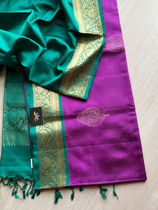 Exclusive Zari Woven Butta Handloom Pure Soft Silk Saree-7757