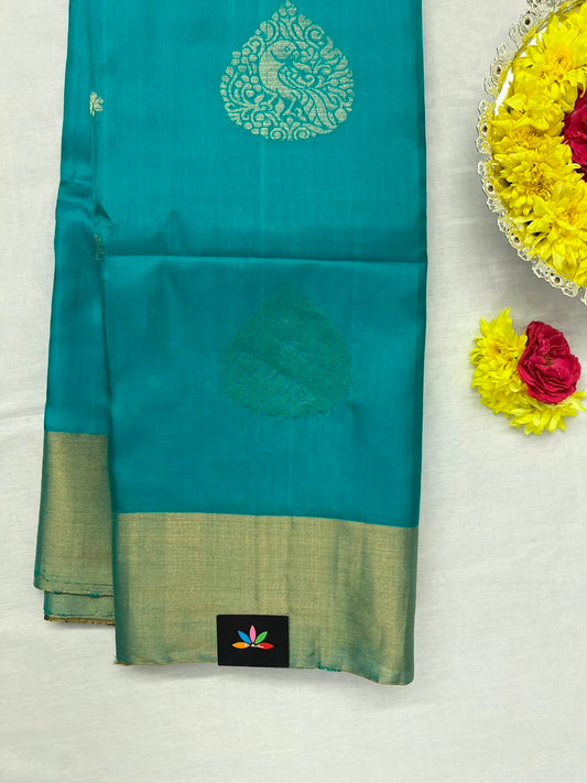 Exclusive Zari Woven Butta Handloom Pure Soft Silk Saree-7758