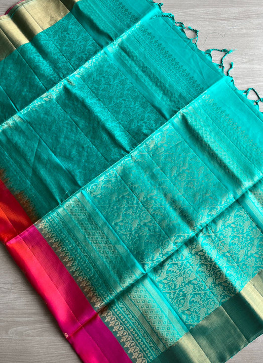 Exclusive Zari Woven Butta Handloom Pure Soft Silk Saree-7759