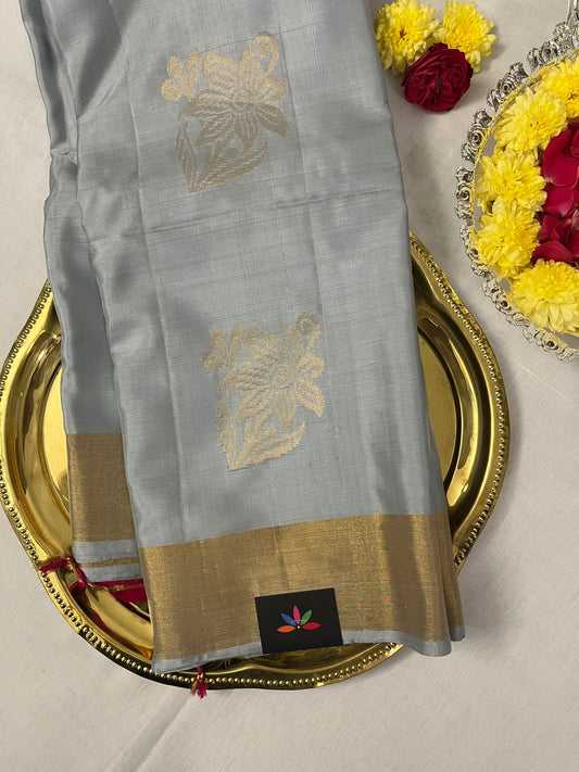 Exclusive Zari Woven Butta Handloom Pure Soft Silk Saree-7760