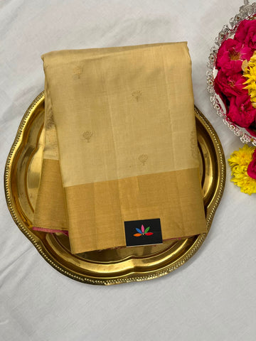 Exclusive Zari Woven Butta Handloom Pure Soft Silk Saree-7762