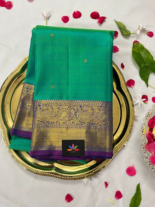 Handwoven Traditional Annam Border Pure Kancheevaram Silk Saree-101A