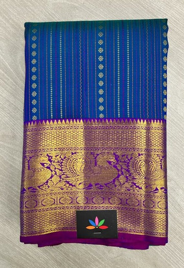 Handwoven Traditional Annam Border Kancheevaram Silk Saree -103