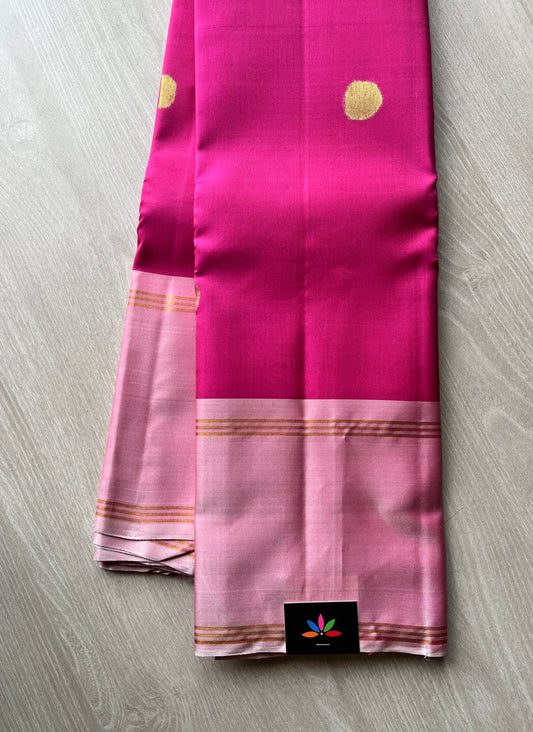 8 Kol Coin Butta Traditional Handloom Pure Kancheevaram Silk Saree - 120